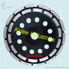 China Double Row Diamond Cup Grinding Wheel for Granite and Concrete - DGWS04 supplier