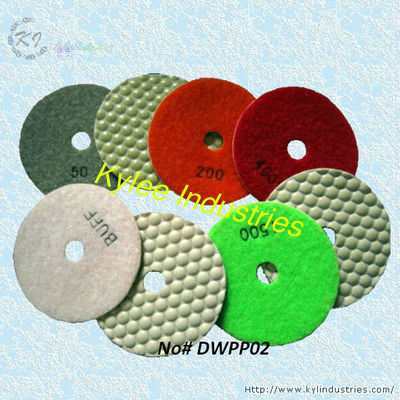 Dry Polishing Pads for Granite and Concrete (Diamond Grits# 50 ~ Buff)